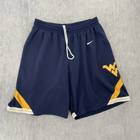 Nike West Virginia Mountaineers Shorts Adult Large Basketball Athletic WVU Mens Cover