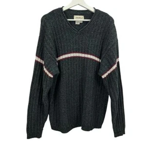 Suéter de Colección Eddie Bauer Para Hombre a Rayas Cuello en V Manga Larga Talla S - Imagen 1 de 8