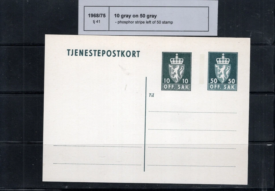 Norway Tj 41 - Helpost - Image 1 of 1