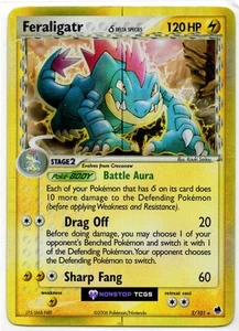 Feraligatr Delta Species 2/101 Error Print Line Dragon Frontiers Holo Light Play - Picture 1 of 3