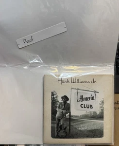 RARE PRINTING PROOF CD BOOKLET HANK WILLIAMS JR ALMERIA CLUB UNRELEASED 1/1 - Picture 1 of 5