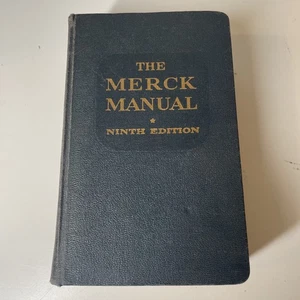 The Merck Manual of Diagnosis and Therapy 1956 Ninth Edition Hardcover - Picture 1 of 5