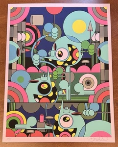 Dalek Space Monkey Night Time Art Print Poster S/# of 15 by James Marshall - Picture 1 of 6