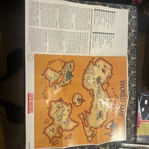 Illusion of Gaia P-SNS-JG-USA SNES Super Nintendo Insert Poster / Map Only - Picture 1 of 2
