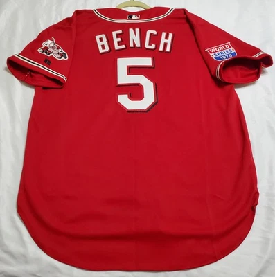 Authentic RUSSELL ATHLETIC JOHNNY BENCH 48 XL CINCINNATI REDS Jersey RARE! - Image 1 of 4