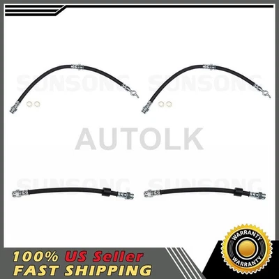 Manguera de línea de freno delantero trasero Sunsong para Ford Escort 1994 1995 1996 1997_LK Foto 1 de 4