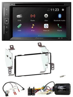 Pioneer Bluetooth Lenkrad USB 2DIN DAB DVD Autoradio für Nissan Note E11 2009-20 - Bild 1 von 4