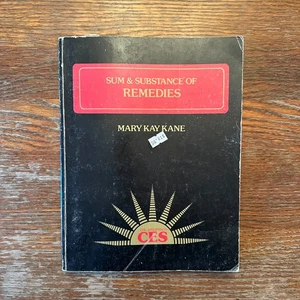 Summe & Substance of Remedies von Mary Kay Kane 1981 Taschenbuch GUT - Bild 1 von 9
