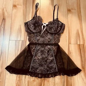 Victoria’s Secret XL Wicked LaFleur Schürze French Maid Dessous Babydoll Schürze - Bild 1 von 8