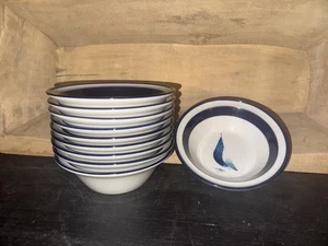 Noritake Stoneware Running Free Pattern Cereal Bowls (10) - Picture 1 of 3