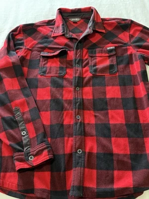 Eddie Bauer Men’s Size Large L Fleece Buffalo Plaid Farm Chore Mens Casual Shirt - Image 1 of 3