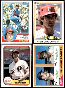 Steve Carlton 4 Card Lot - 1981 to '83 (Topps, Donruss Fleer) Phillies (NM) - Picture 1 of 10