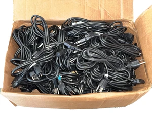 100x US IEC C13 3Pin Mains Lead Power Cord Cables USA - Afbeelding 1 van 7