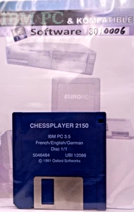 IBM PC -- CHESSPLAYER 2150 (OXFORD SOFTWARE/UBI - DISK) - Picture 1 of 2