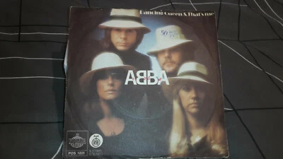 ABBA, 7" vinyl, dancing queen, Yugoslavia release, 1976, DK blue label, rare - Image 1 of 4