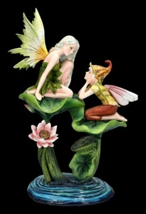 Elfen Figur - Fiona mit Fee Darius - Fantasy Deko Geschenk - Bild 1 von 7