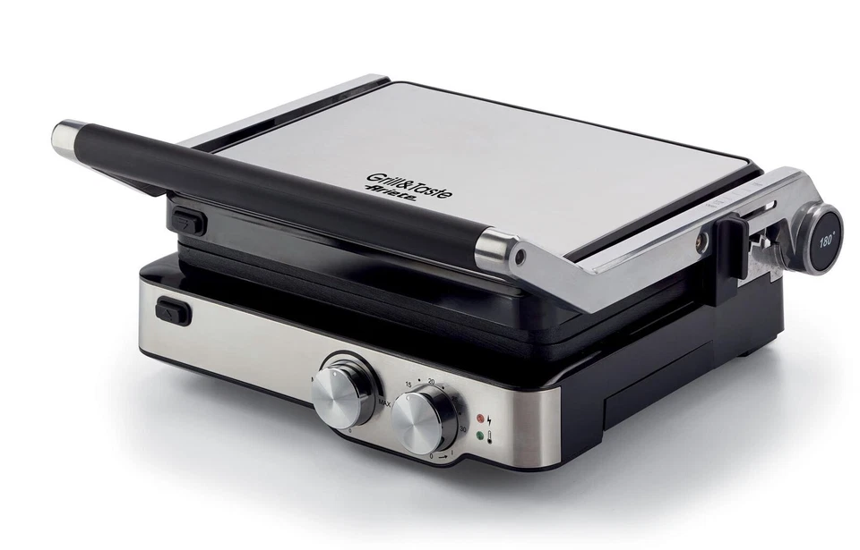 Ariete Grill & Taste 1918 2000W Griglia Elettrica da Tavolo - Nero/Acciaio Inox‎