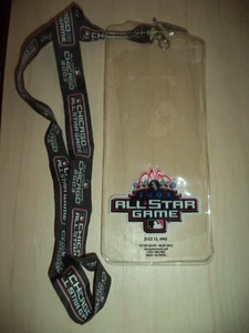 2003 MLB All Star Game Chicago White Sox Ticket Lanyard With Pin - Picture 1 of 2