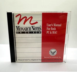 Monarch Notes on CD-Rom PC & MAC Computer Software Program - 1991 - Picture 1 of 13
