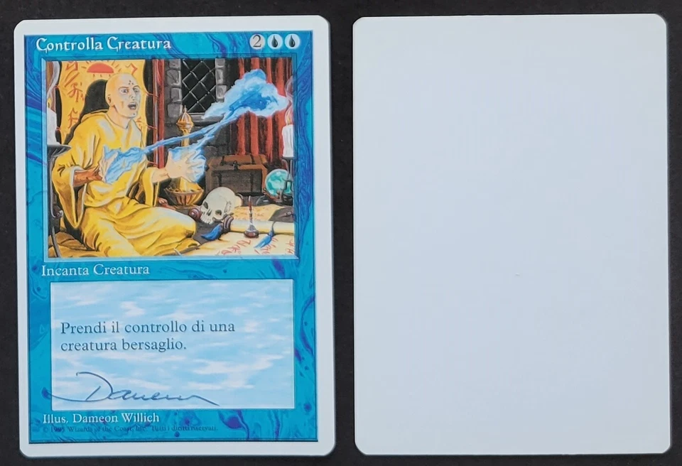 SIGNED MtG Magic D Willich Artist Proof _Italian 4E Fourth _ CONTROL MAGIC _1/50 - Image 1 of 1