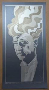 David Lynch In Dreams 2014 Poster Chuck Sperry Satin Black Limited Edition /80 - Picture 1 of 2