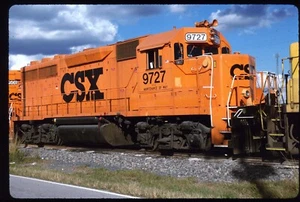 Original Rail Slide - CSXT 9727 Mulberry FL 1-5-1997 - MofW - Picture 1 of 1
