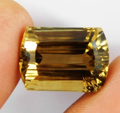 Natural Spessartite Garnet 15.70 Ct Baguette Cut Certified Loose Gemstone - Image 1 of 4