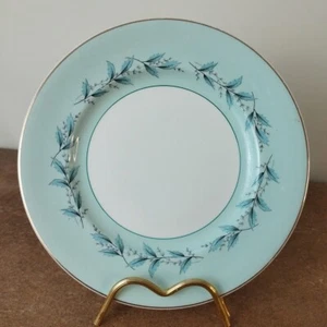 Vintage, Johnson Bros, Turquoise 'Bridal Leaf' Starter or Dessert Plate, 20.5cm - Picture 1 of 7