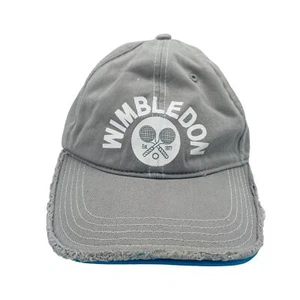 Wimbledon Athletics Hat Cap Gray Blue Adult Unisex Tennis Adjustable Sportswear - Picture 1 of 6