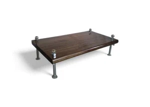 30" CIDS Monitor Stand Pine 1" Dark Walnut 30x11.25x6 Made USA Riser Bolts NEW - Picture 1 of 9