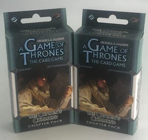 (2)x Game of Thrones GOT The Captain's Command Chapter Pack Deck Card Game CCG - Picture 1 of 3