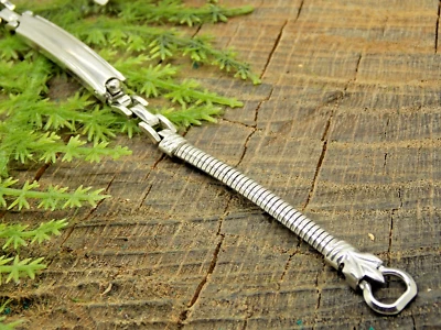 Nuevo de Lote Antiguo JB Champion EE. UU. Correa de Reloj Despliegue Oro Blanco Relleno Anillo Extremo Foto 1 de 4