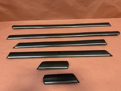 BMW E28 535I 528e Door Side Moulding Trim Impact Strip Black Set OEM 168K Miles - Image 1 of 4