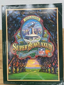 Atlanta Super Bowl XXVIII Programa Oficial de Juegos Domingo 30 de Enero 1994 NFL GA - Imagen 1 de 6