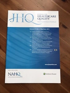 Journal For Healthcare Quality Volume 37 May June 2015 - Picture 1 of 5