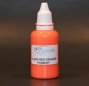 Soft Plastic Colour Pigment 30ml FLUORESCENT RED ORANGE (opaque) - Picture 1 of 3