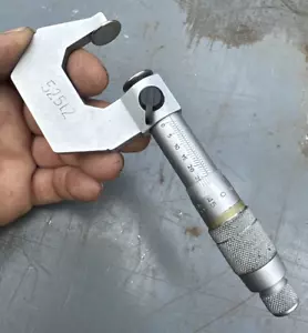Tesa Slant Line Flange Disc Micrometer 0-25mm 0.01 Metric Machinist Tool Maker - Picture 1 of 8