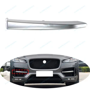 RH Silver Front Bumper Grille Cover Trim l Fit For 2017-2019 Jaguar F-pace Fpace - Picture 1 of 5