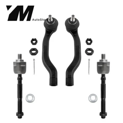 6pc Front Inner Outer Tie Rods For Honda Civic Del Sol  Acura Integra 1993 - 97 Foto 1 de 4