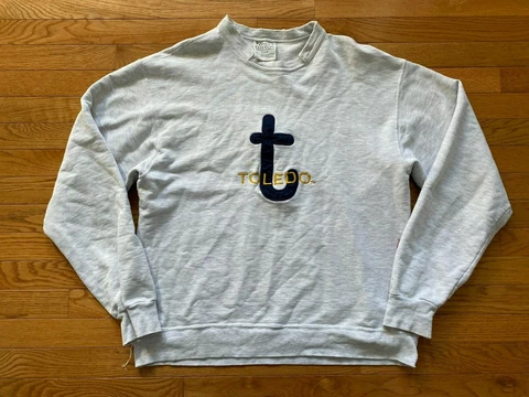 VTG Y2K USA Made Toledo Rockets Crewneck Sweatshirt M MV Sport Mens Sz L Cover