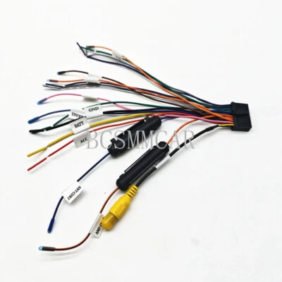 Car Wiring Adapter DVD Connector Cable Power Modified Parts Radio Wire Harness - Image 1 of 4