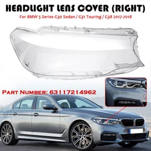 Right Side Headlight Headlamp Lens Cover For 5 Series BMW G30 G31 G38 2017 2018 - Bild 1 von 8