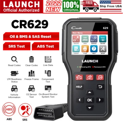 LAUNCH CR629 ACEITE SAS BMS ABS SRS OBD2 lector de códigos herramienta de diagnóstico de automóvil escáner Foto 1 de 4