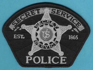 U.S. SECRET SERVICE POLICE TACTICAL PATCH BLACK - Picture 1 of 1