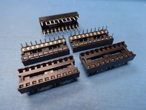 (5) T&B 220-AG39D 20 Pin 300 MIL DIP Zinn gerade Blei geschlossen IC Chip Buchse - Bild 1 von 1