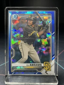 CJ Abrams 2021 Bowman Chrome Draft Sapphire #BDC76 Padres Nationals - Picture 1 of 2