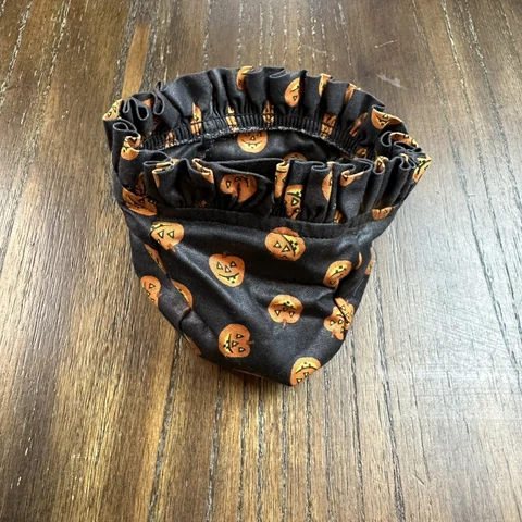 LONGABERGER HALLOWEEN FABRIC BASKET LINER PUMPKIN JACK O LANTERNS SMALL Cover