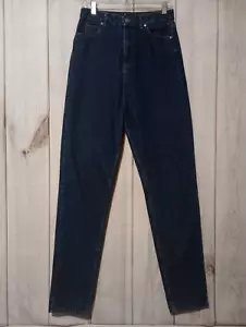 Pantalones de mezclilla para mujer Asos 28 altos pierna recta lavado oscuro - Imagen 1 de 8