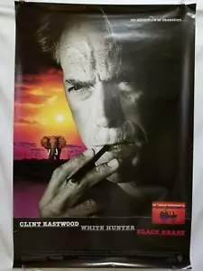 Original 90er "White Hunter Black Heart" 27" x 40" Filmposter Clint Eastwood - Bild 1 von 1