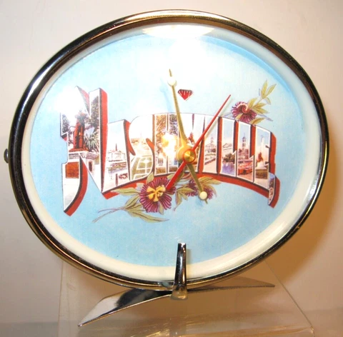 Vintage Nashville Wind-up Mechanical Alarm Clock Shanghai China (Works) Cover